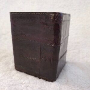 Eel Skin Trifold Wallet